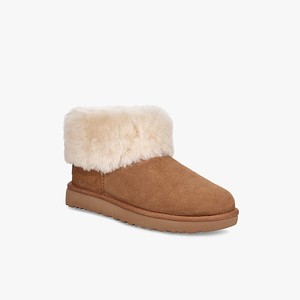 Ugg Classic Mini Fluff Women Classic Boots Brown (1495BWMDG)